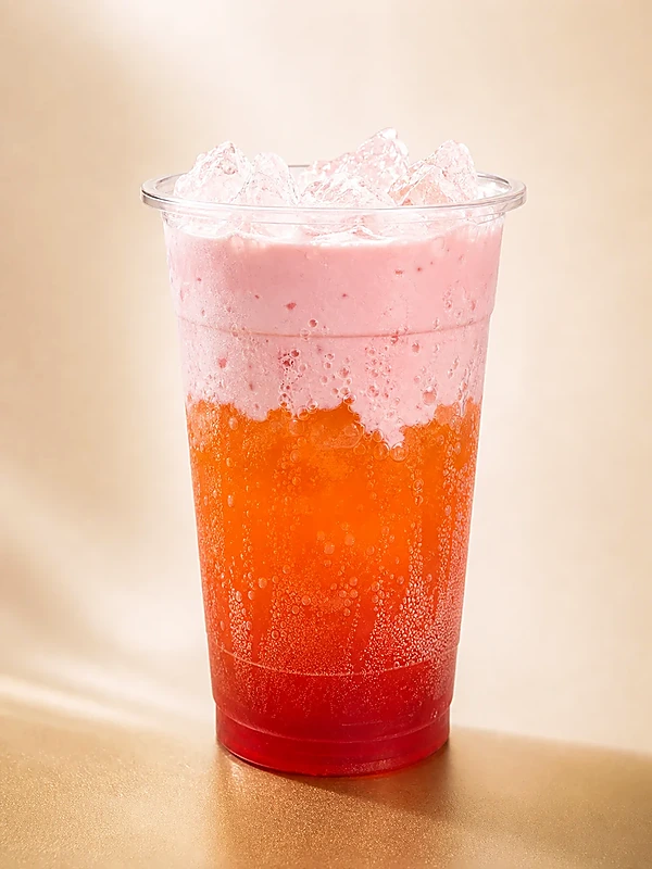 Cherry Fanta dirty soda at Menu Six Fusion