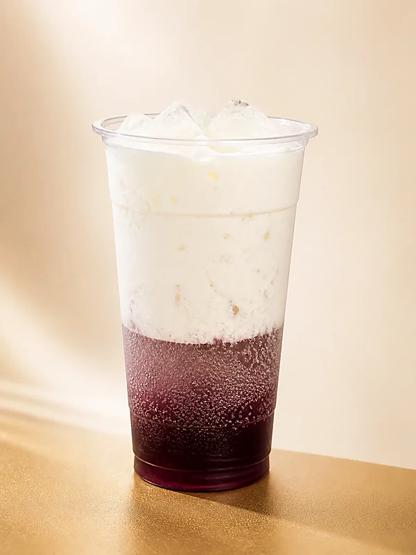 Peach Blush dirty soda at Menu Six Fusion